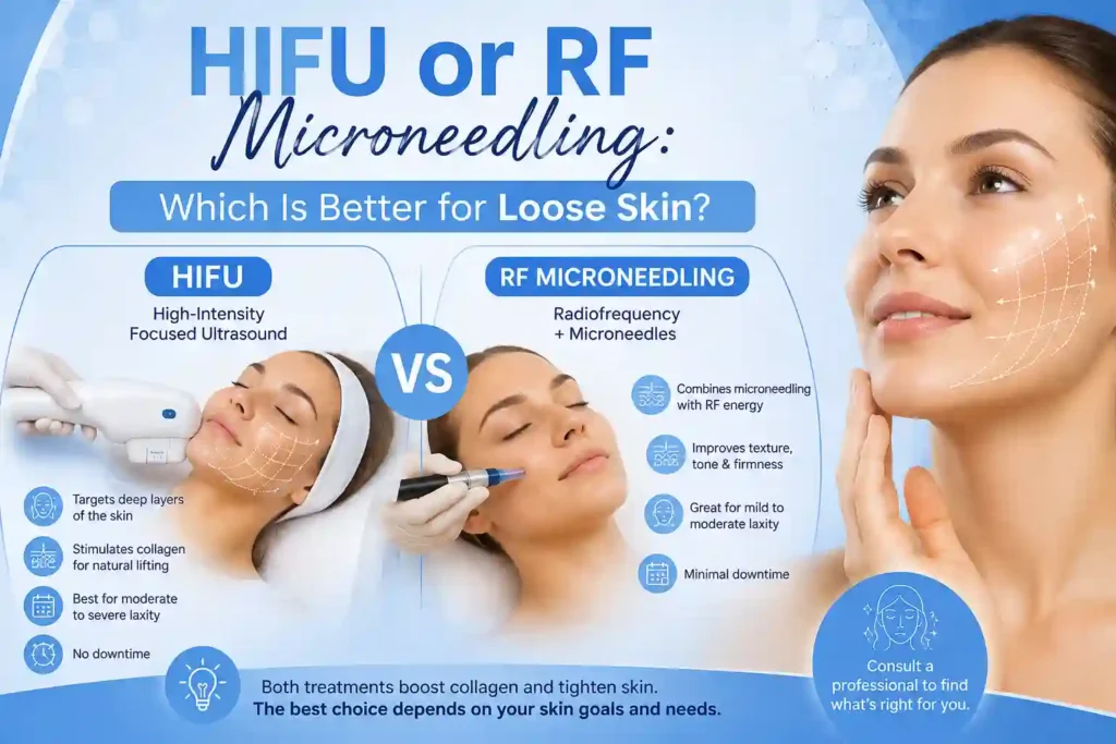 Lost the Weight but Not the Loose Skin? What You Should Know 2 HIFU or RF Microneedling: Which Is Better for Loose Skin Chelmsford?